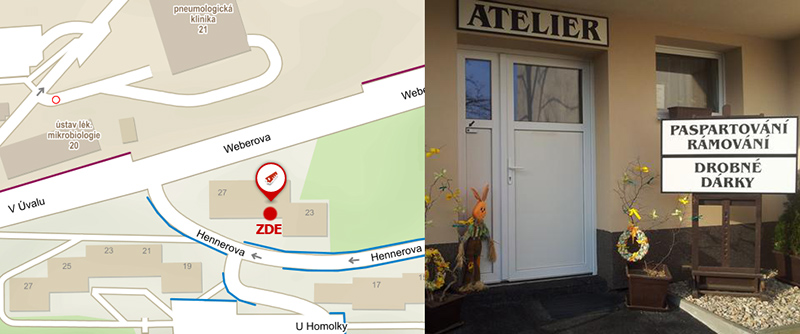 odběrné místo v Praze pro fotoobrazy a další produkty