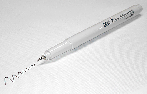 inkoustové pero pro pospis u svatebního stromu na plátně