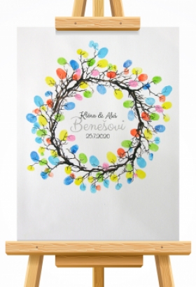 svatební strom 10 malovaný