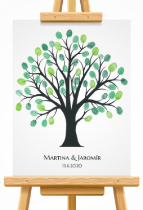 svatební strom 12 černý