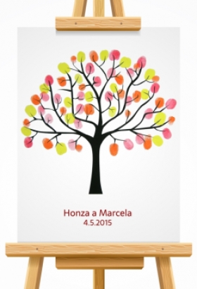 svatební strom 3 černý