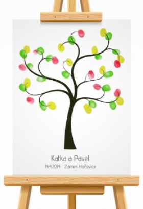 svatební strom 5 hnědý