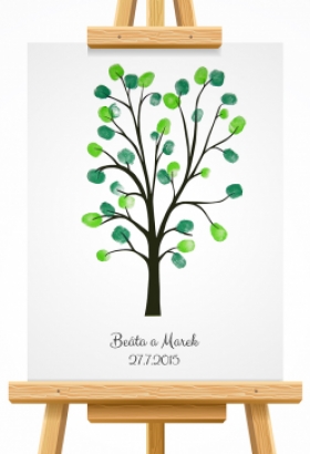 svatební strom 6 hnědý