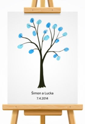 svatební strom 7 hnědý