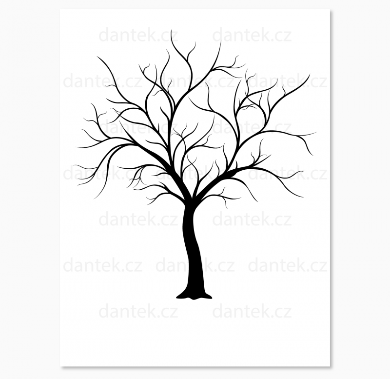 2 černý svatební strom pro náhled