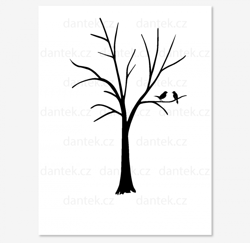 7 černý svatební strom pro náhled