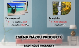 změna názvu produktů